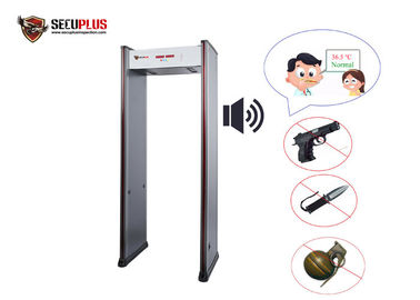 détecteur de métaux de cadre de porte de la sécurité 50/60HZ avec le système de détection de la température d'IR